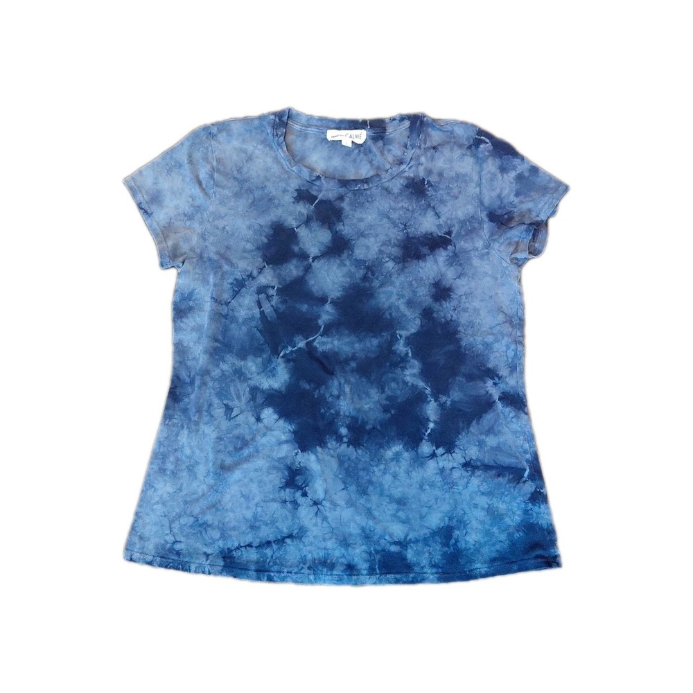 Johnny Was Calme Women's Tie-Dye T-Shirt Size Large Cozy Tencel Organic Cotton