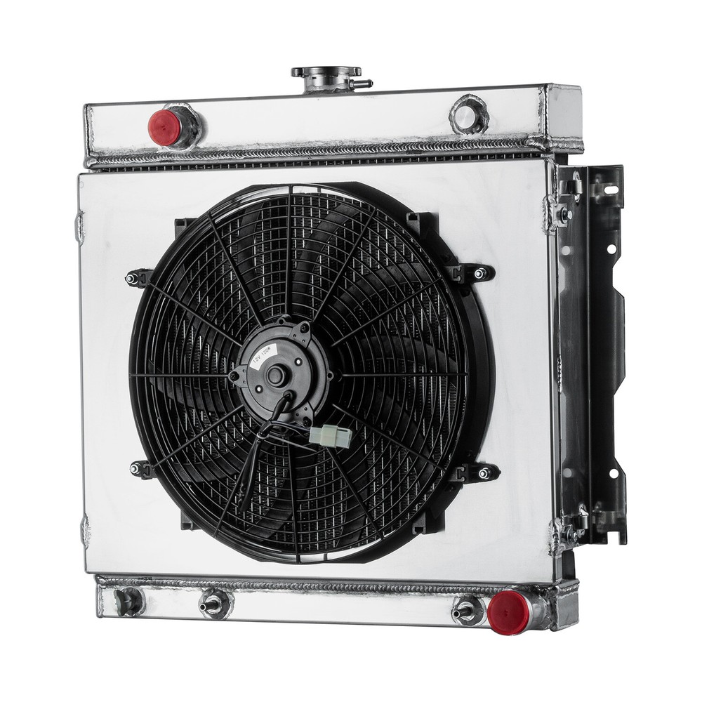 3-Row Aluminum Radiator Shroud Fan For 1972-79 Dodge D/W Series 1970-79 Plymouth