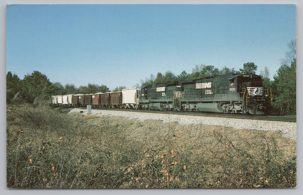 Transportation~Norfolk Southern Dash 8-39C Unit No 8590~Vintage Postcard