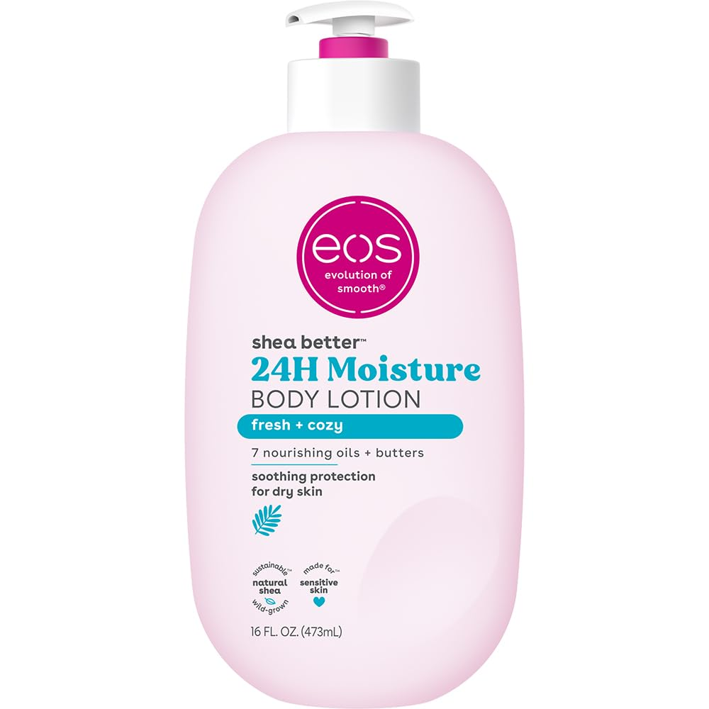 Shea Better Body Lotion, Fresh & Cozy, 24-Hour Moisture Skin Care, Lightweight &