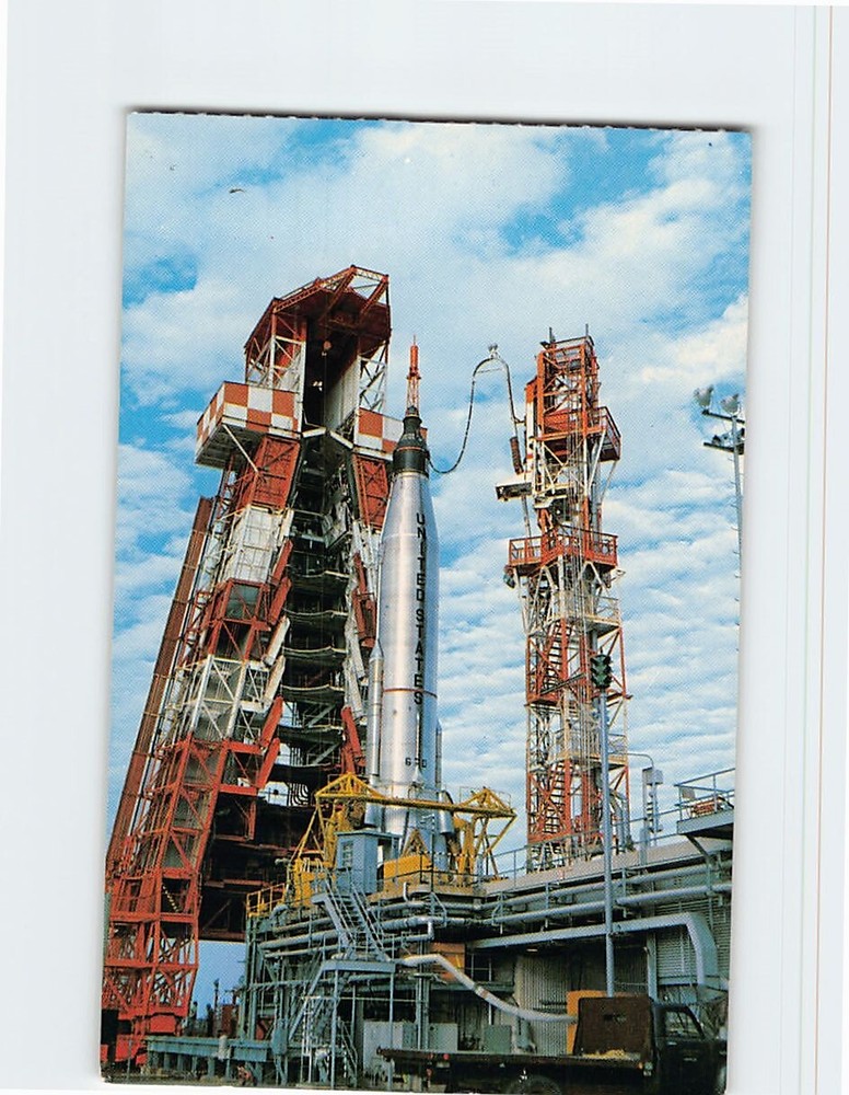 Postcard NASA Atlas-Mercury John F. Kennedy Space Center Florida USA