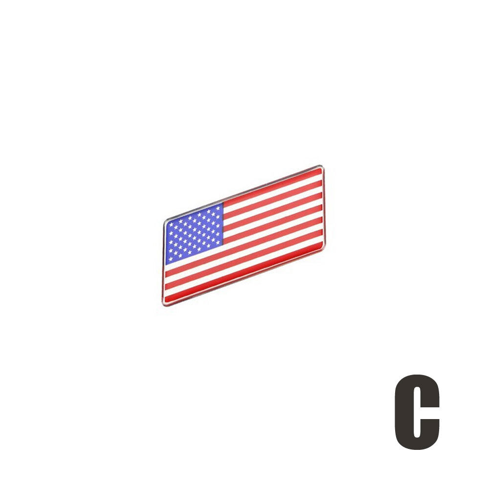 USA Flag Emblem 3D Car Sticker Badge America Emblem Sticker 63*30MM