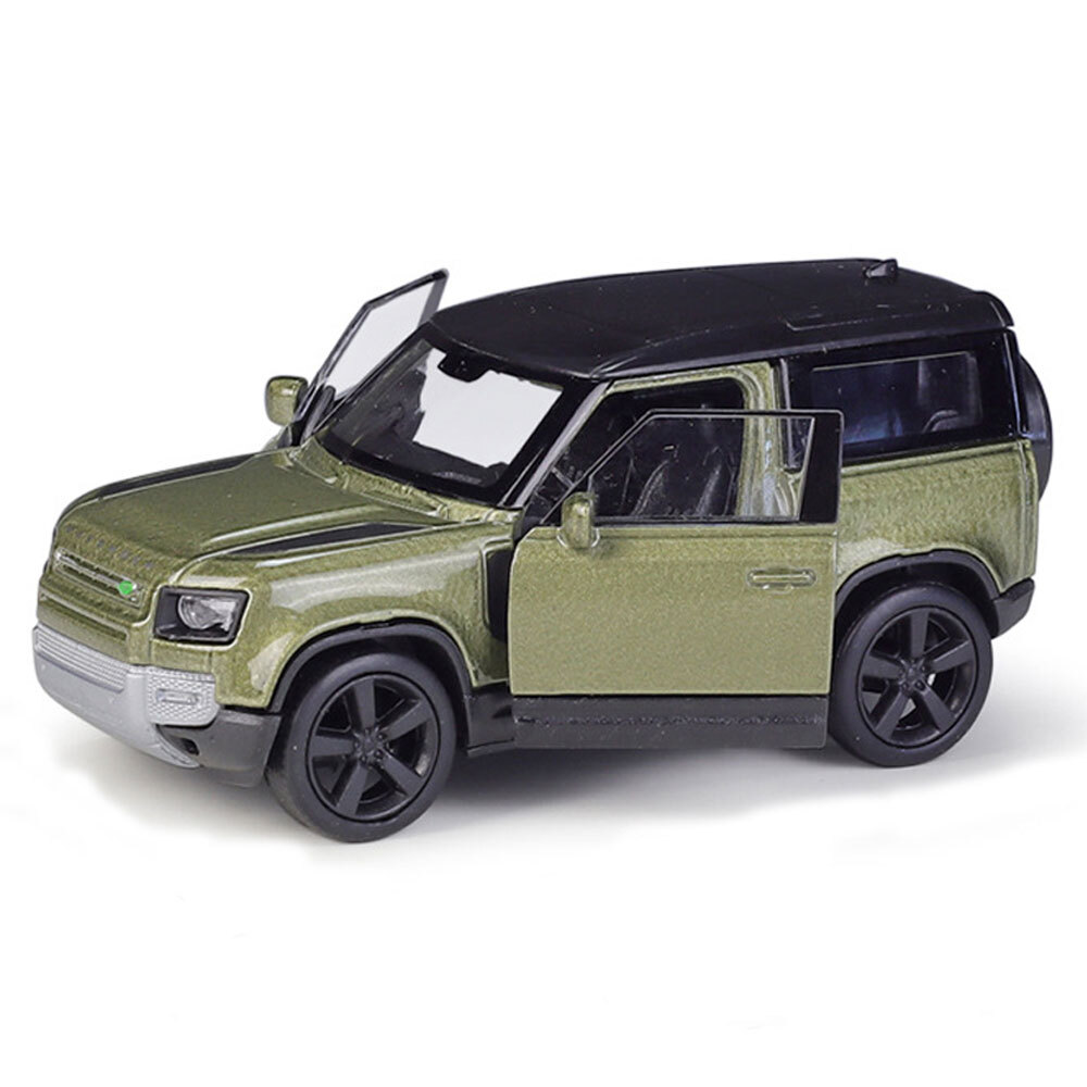 Land Rover Defender 90 Toy Car 1:43 Diecast Model Vehicle Pull Back Doors Open