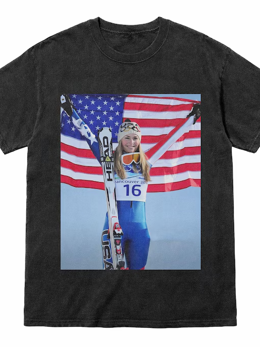 Lindsey Vonn Vintage 90s Shirt Size S-5XL Black