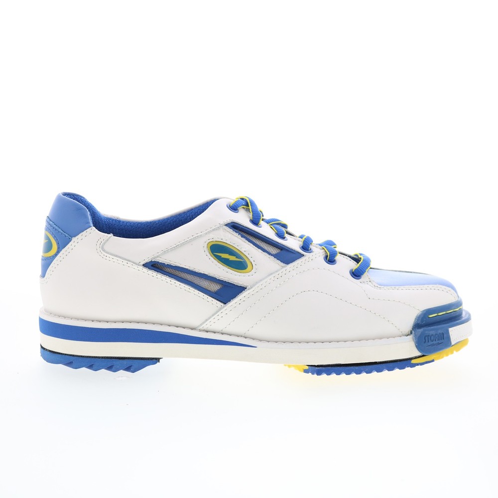 Storm SP2 900 SP900-8 Mens White Leather Lace Up Athletic Bowling Shoes