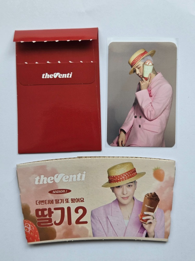 [Rare/Limited] G-DRAGON x THE VENTI Collaboration Cup Holder & Photo Card Set