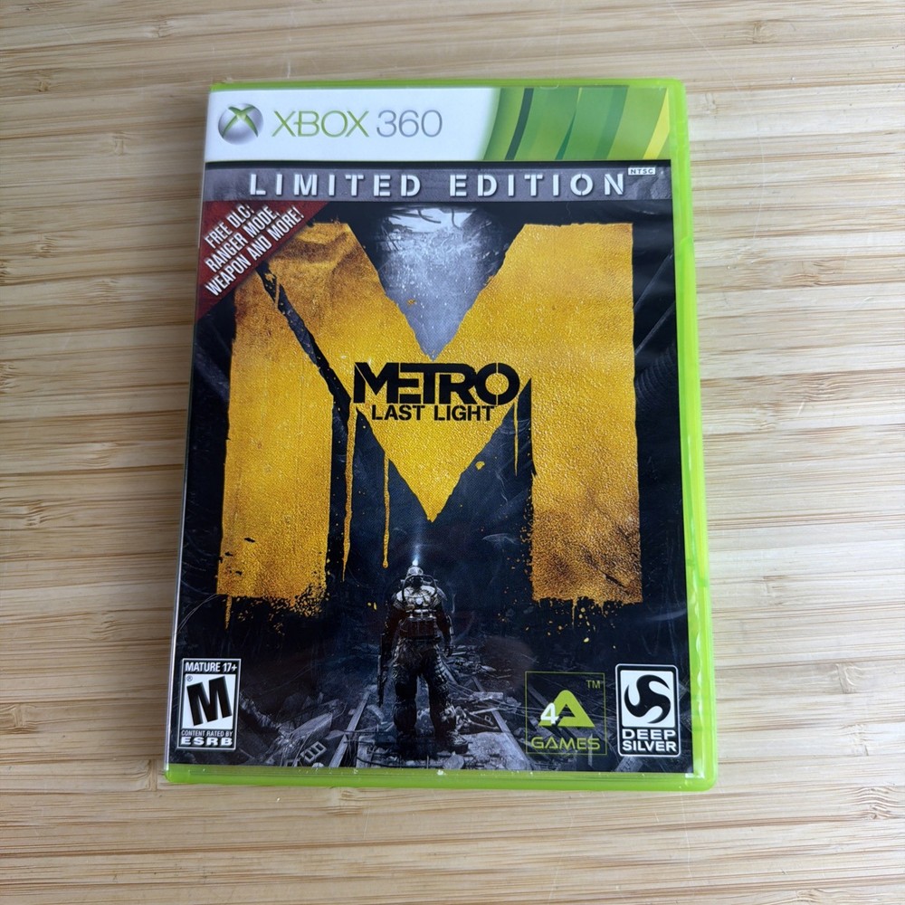 Metro: Last Light -- Limited Edition (Microsoft Xbox 360, 2013) Complete CIB