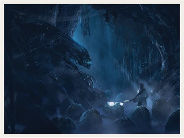 Alien by Orioto 51/100 18” x 24” Screen Print Movie Art PosterEdition # 51 of 100, 18” x 24” Size, New