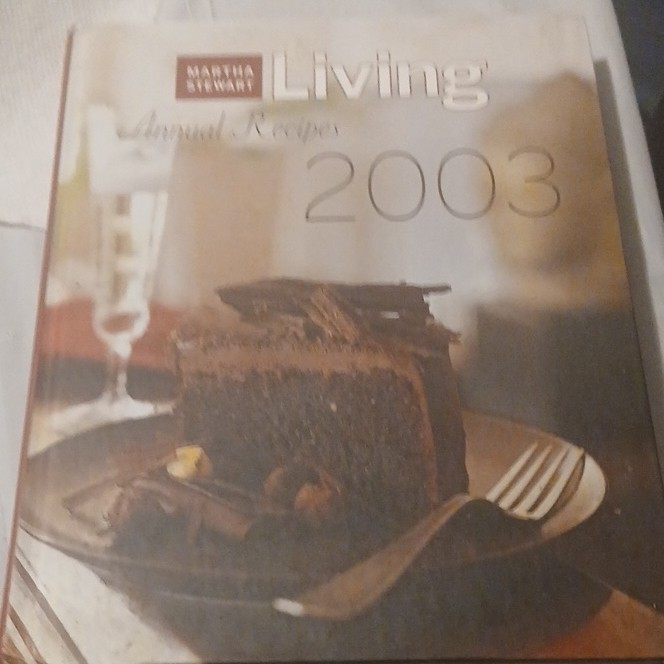 Martha Stewart Living Annual Recipes 2003 Hardcover Cookbook Illustrated