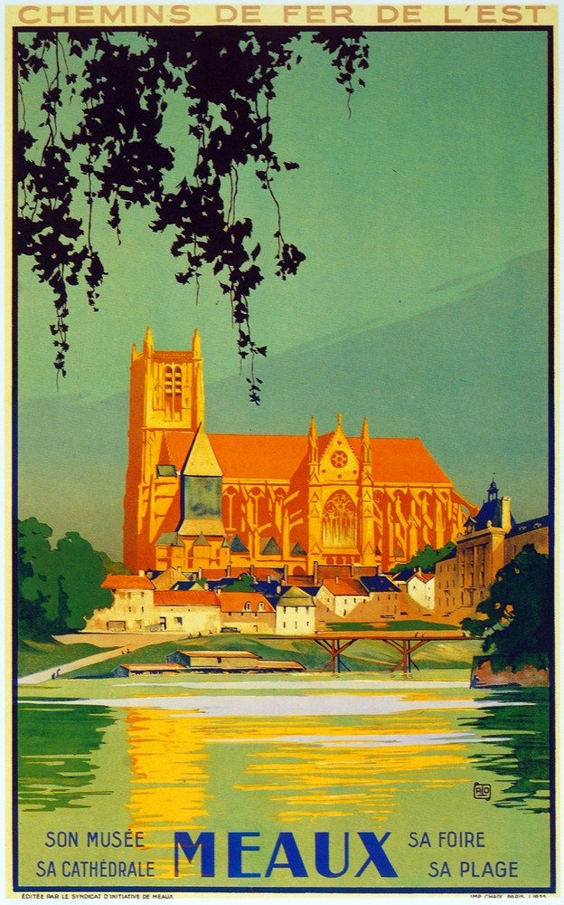 Chemin de Fer de L'est meaux Decorative Poster. Fine Graphic Art Design. 2965