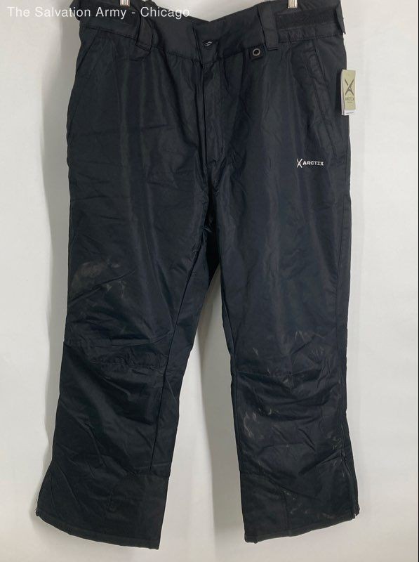 Arctix Real Life Gear Womens Black Flat Front Straight Leg Ski Snow Pants Sz 3X