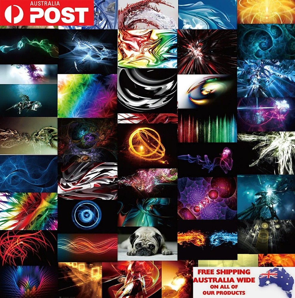 50pcs Abstract Painting Art Sticker Pack Waterproof Graffiti Phone Laptop Decal-image