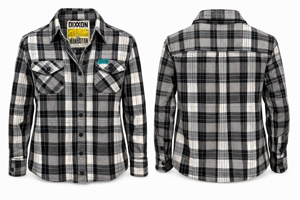 Dixxon Flannel Company Manhattan Shirt Women’s Medium Plaid D-Tech Button Up
