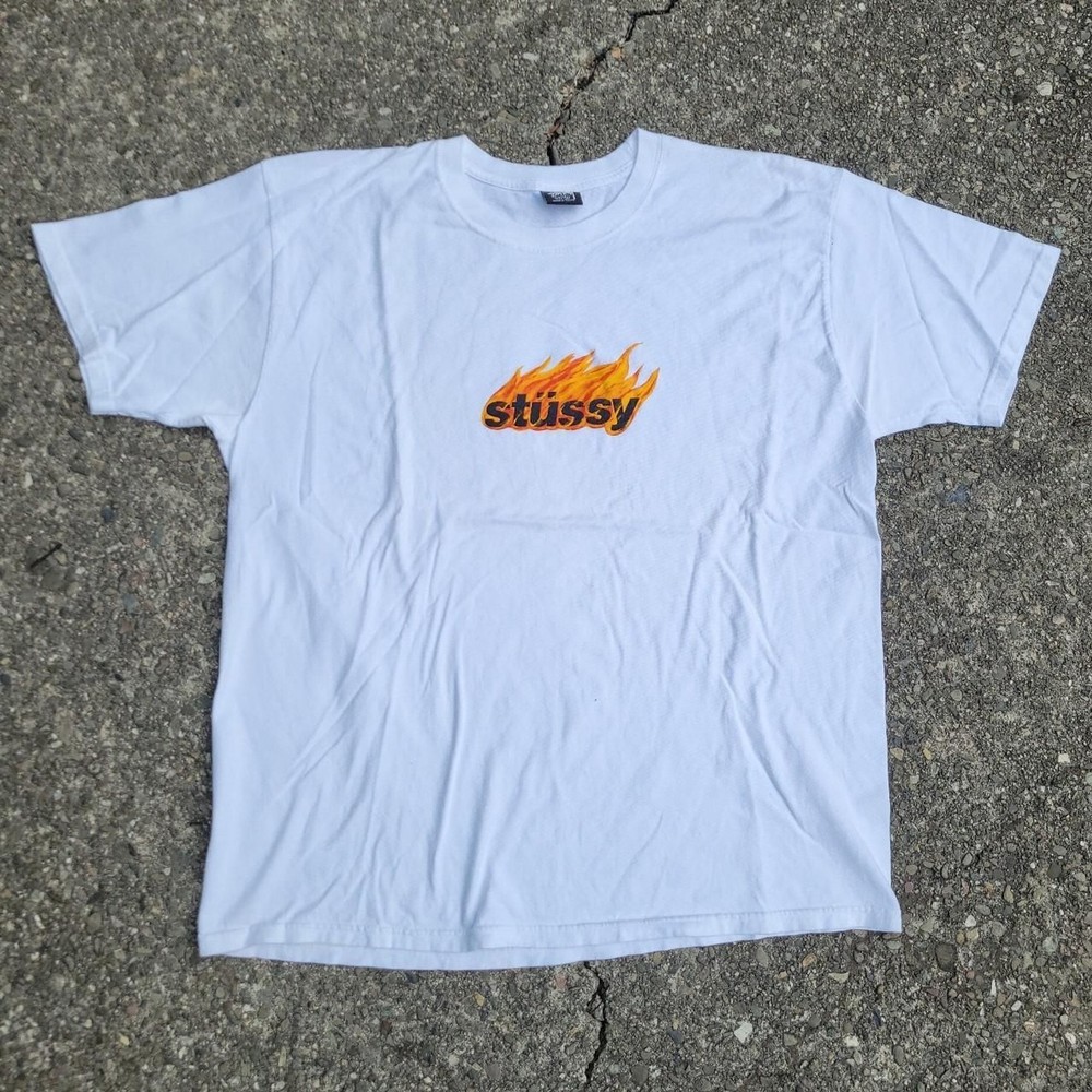 Supreme Men's White and Red T-shirt