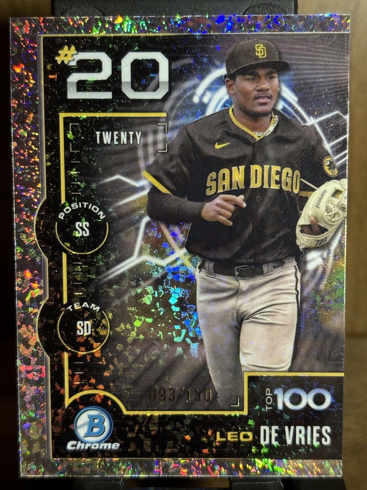 2025 Bowman Leo De Vries Bowman Scouts Top 100 Mini Diamond#BTP-20 /150