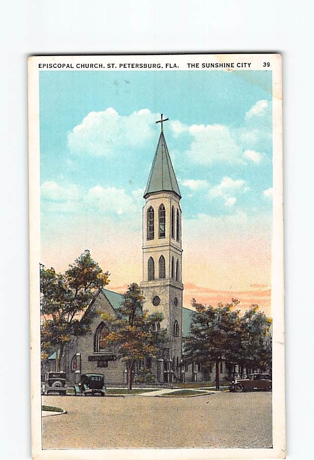 Postcard Saint Andrews Episcopal Church St. Petersburg Tampa Florida USA America