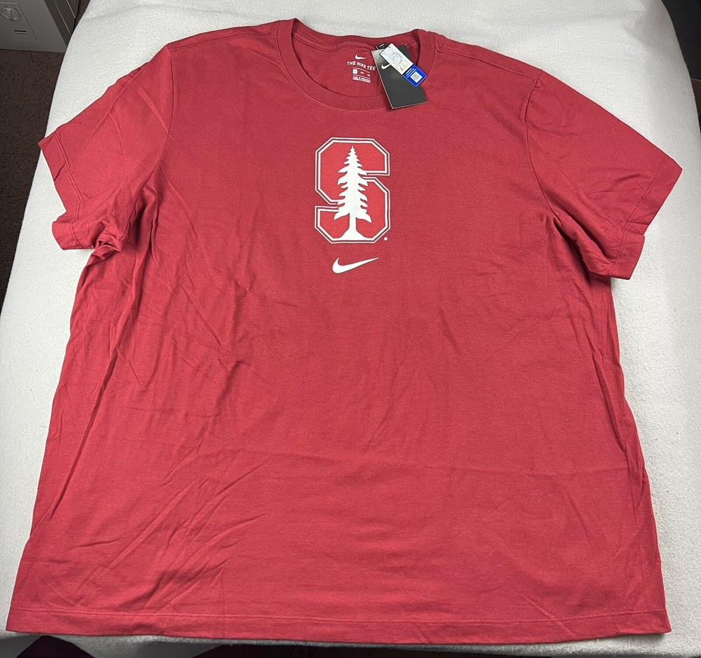 NIKE Stanford Cardinal Men’s Essential Logo T-Shirt Size 3XL Cotton NWT