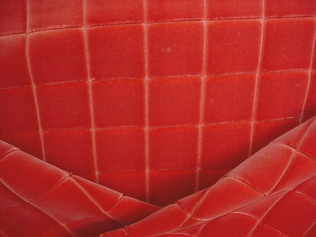 4-1/4Y Jab Anstoetz Rust Velvet Upholstery Fabric with Plush Embellishment  