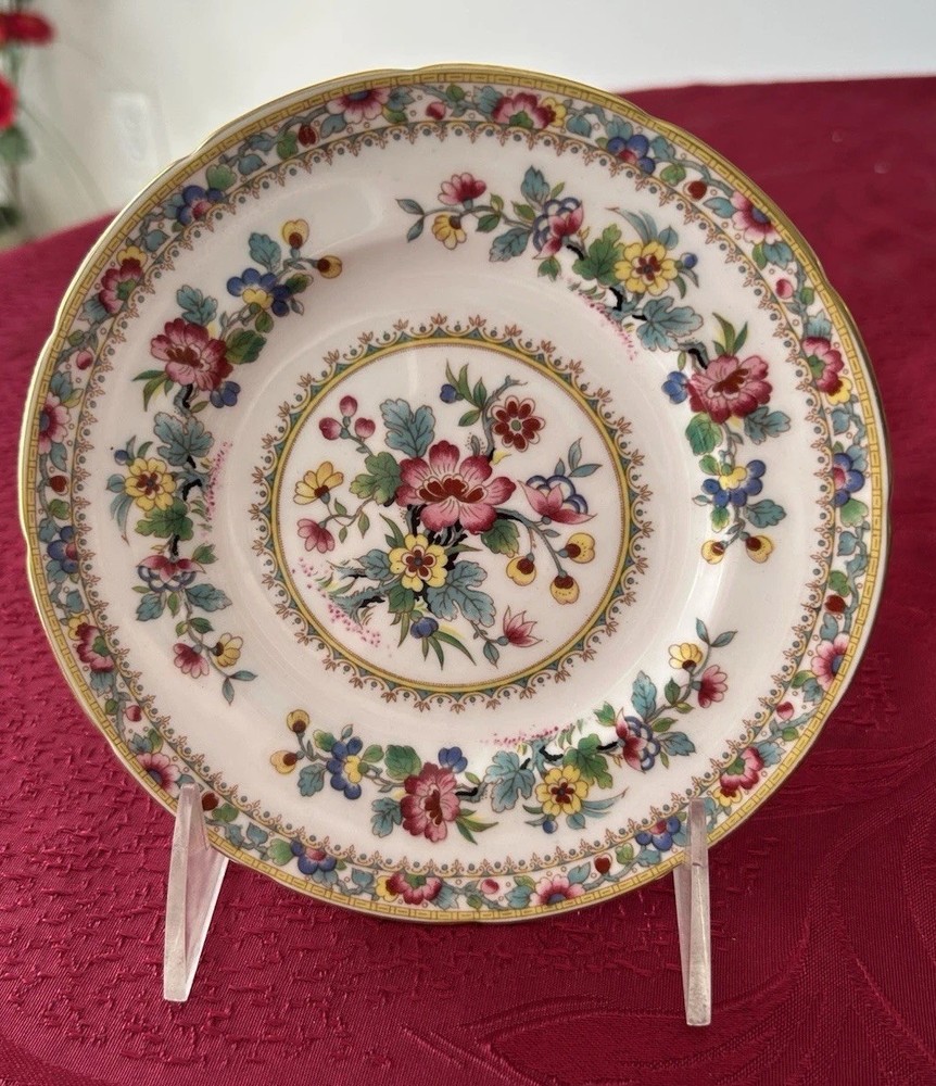 Vintage English Coalport Ming Rose Fine Bone China, 6” B&B  Plate, Collectible