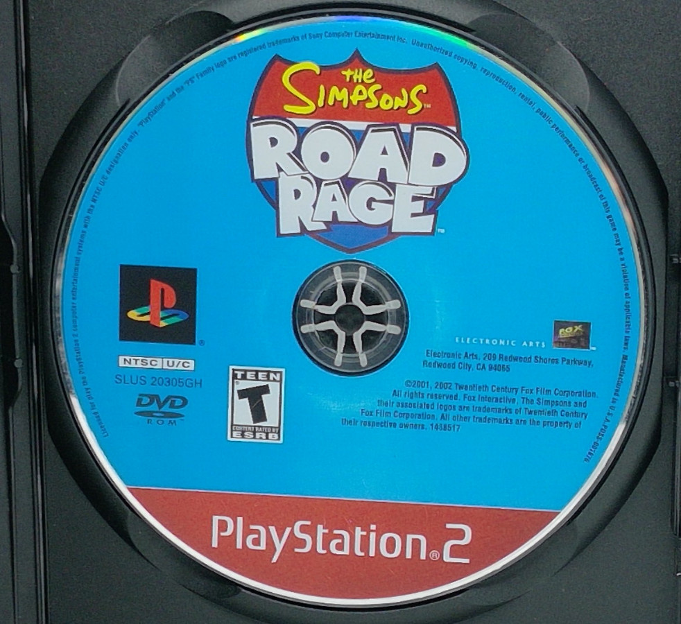 Simpsons Road Rage GH (Sony Playstation 2, PS2) - Disc Only & Tested