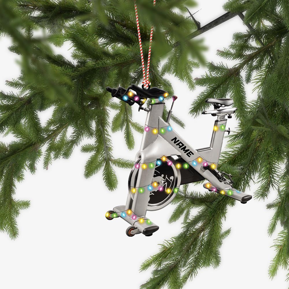 Exercise Bikes Elliptical Trainers Christmas Ornament  Exercise equipment Indoor