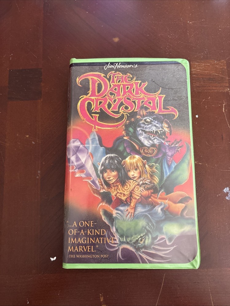 The Dark Crystal (VHS, 1994) Green Clam Shell - Case Jim Henson