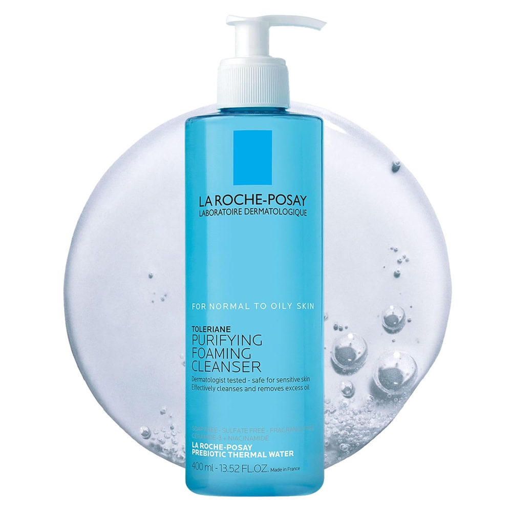Toleriane Foaming Cleanser with Niacinamide Ceramides Prebiotic