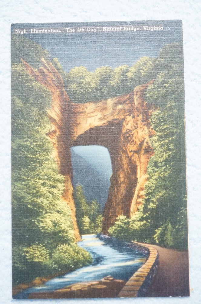 Night Illumination at Natural Bridge Virginia The 4th Day