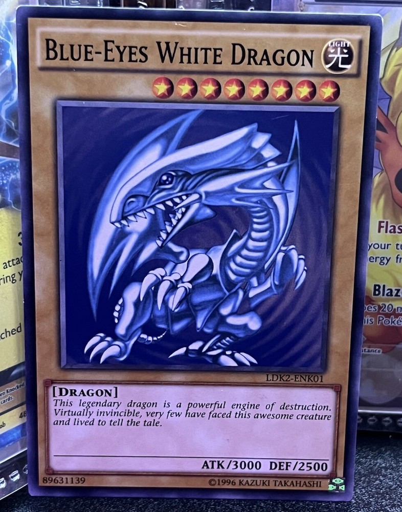 Blue Eyes White Dragon Yugioh Card Mint Condition Rare Collectible
