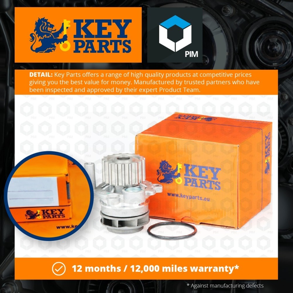 Water Pump fits SEAT LEON 1M1 1.9D 99 to 05 Coolant KeyParts 038121011 Quality