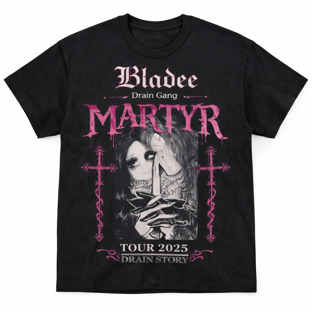 Vintage Tour Style T-Shirt Black Distressed Gothic Angel Unisex Graphic Tee