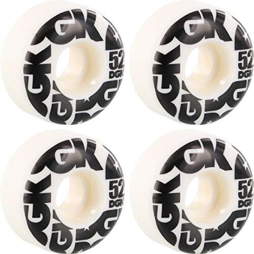 DGK Skates Street Formula 52mm 101a Black/White Wheels Set of 4