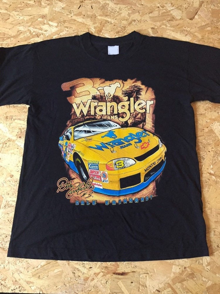 Dale Earnhardt Wrangler Nascar vintage t-shirt QT5840