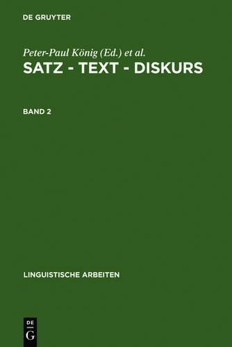 Satz - Text - Diskurs. Band 2 (Hardback)