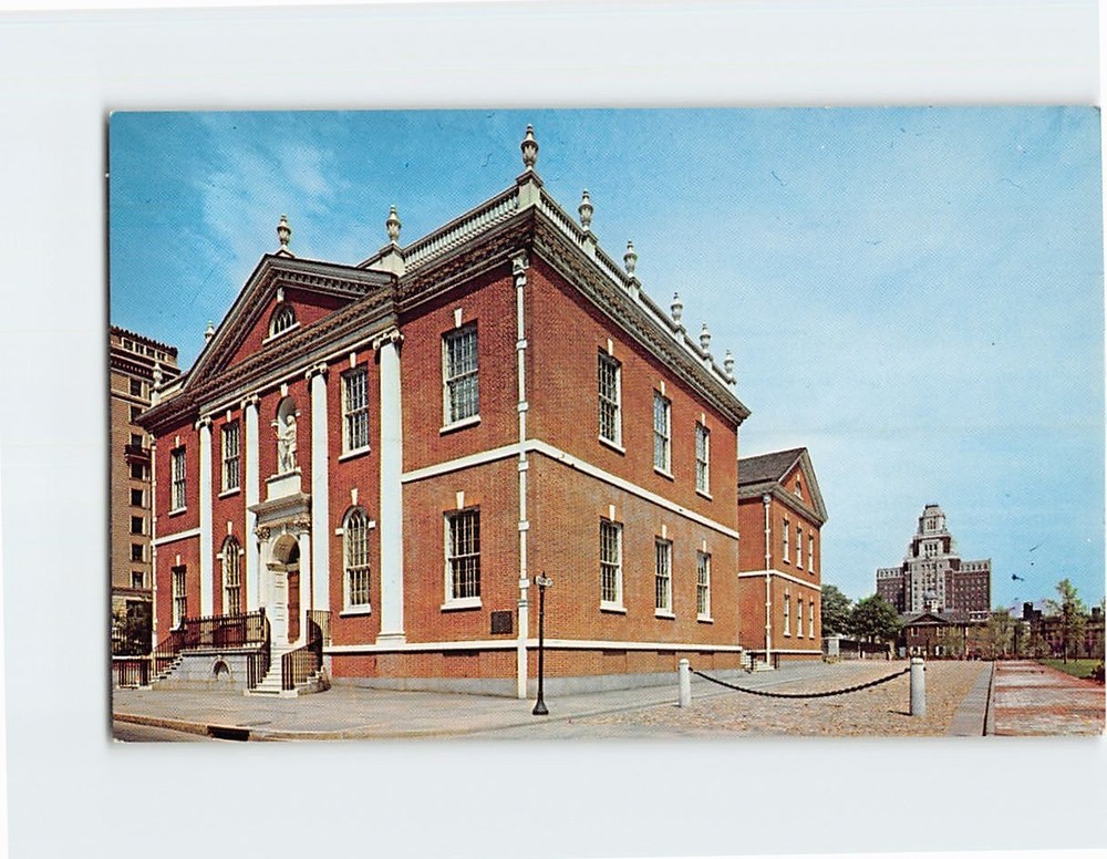 Postcard Library Hall Philadelphia Pennsylvania USA North America