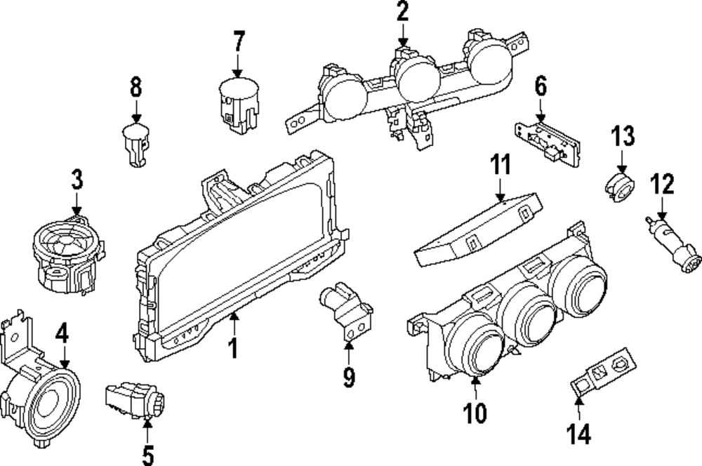 Genuine Nissan Instrument Cluster 24809-1YC0B