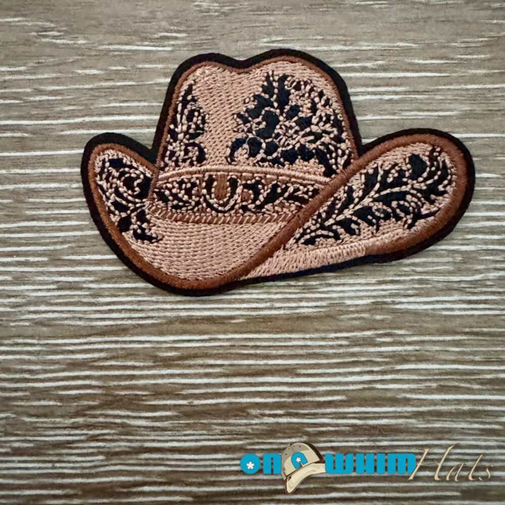 Light Brown Cowboy Hat Iron-On Patch