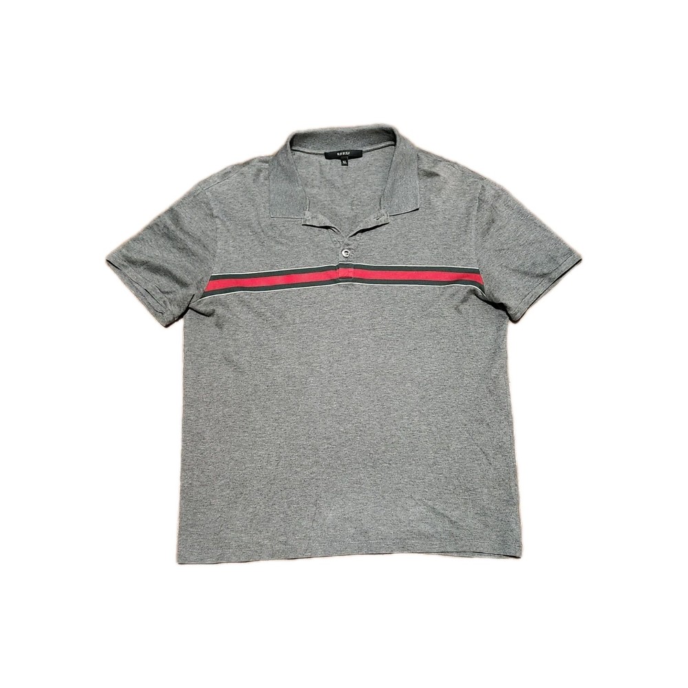 Gucci Gray Polo Shirt Men's XL Slim Fit Made in Italy Authentic Designer