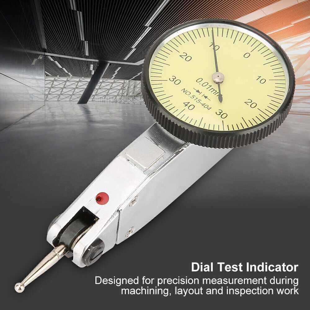 0-0.8mm 0.01mm Precision Dovetail Rail Dial Test Indicator Gauge