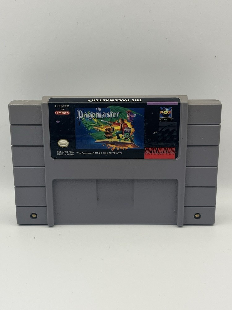 The Pagemaster (SNES Super Nintendo Entertainment System, 1994) Tested Works
