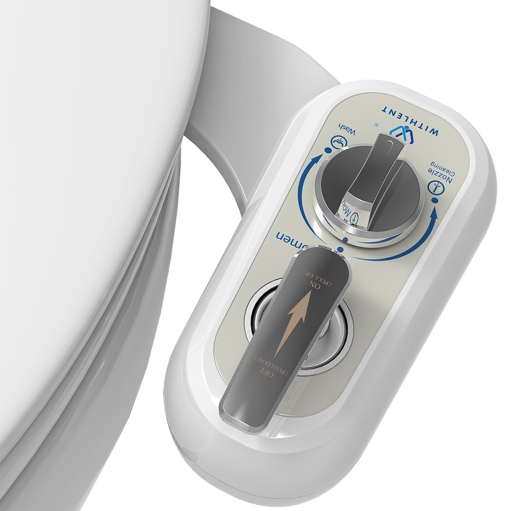 Left Hand Bidet Attachment for Toilet - Self-Cleaning control panel on left s...