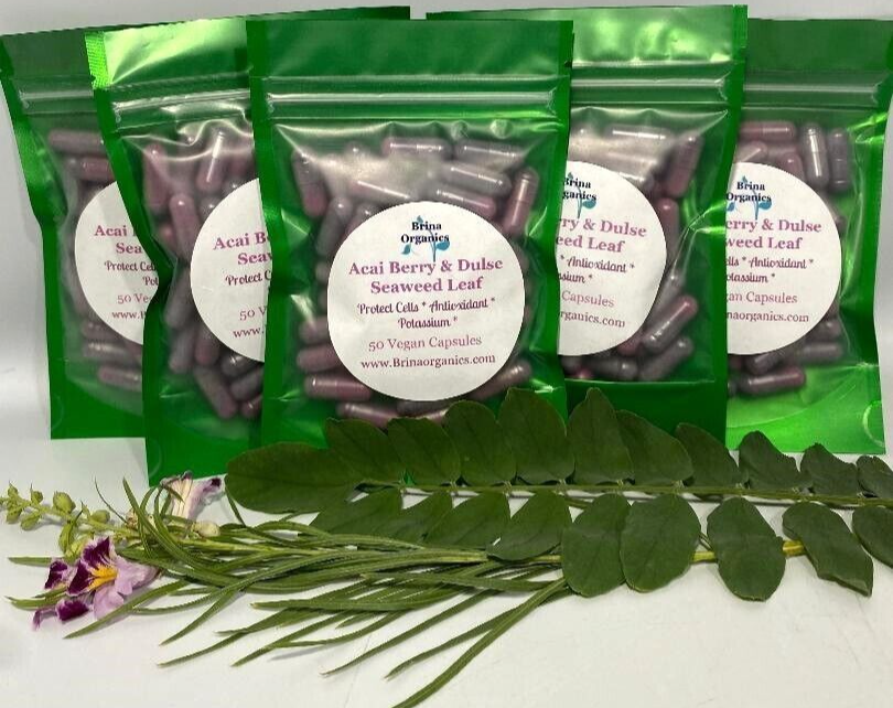 Natural Acai Berry & Dulse Seaweed Leaf, Potassium-image