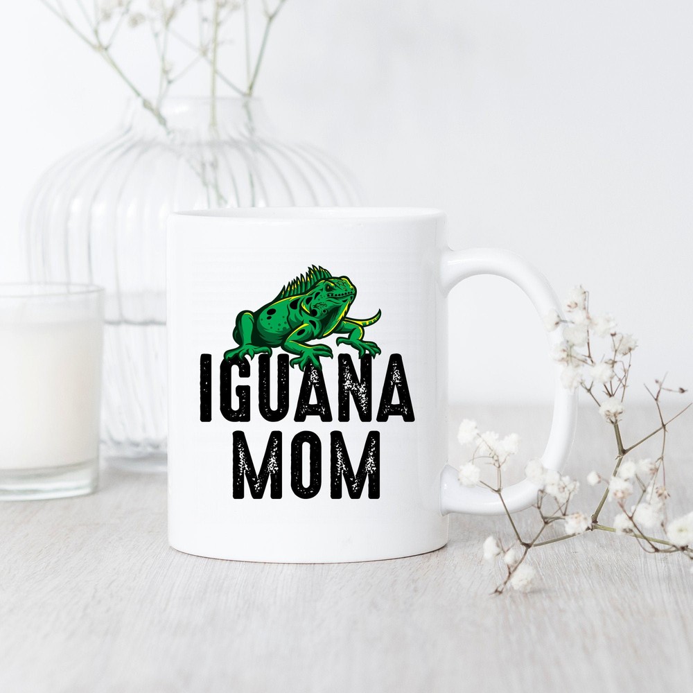 Cute Funny Iguana Mom Lover Owner Gift Mug