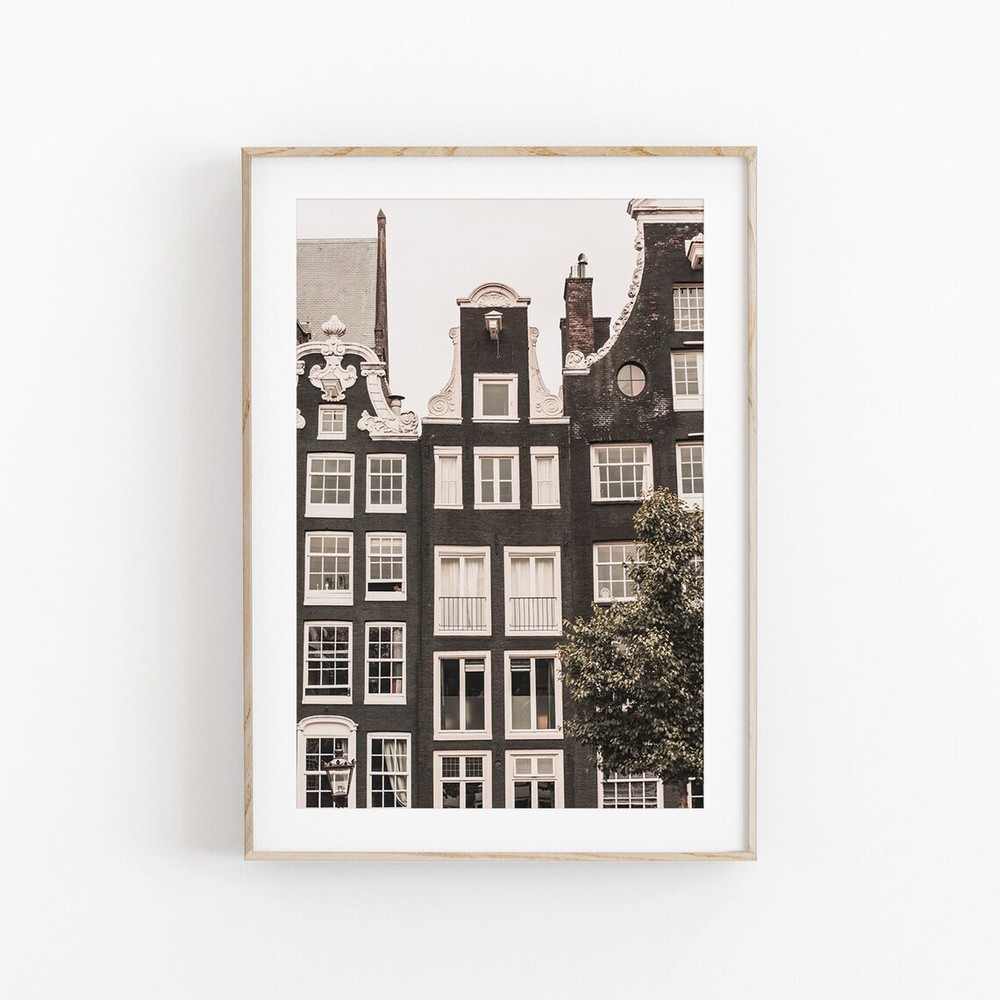 Póster de viaje de Ámsterdam Europa calidad premium elige tu talla
