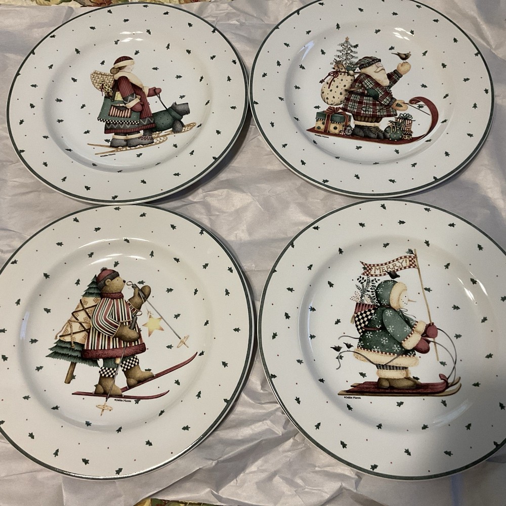 4 SAKURA Debbie Mumm SLEDDING CHARACTERS 8-1/4