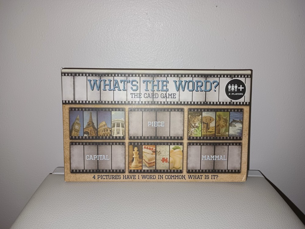 WHAT’S THE WORD? The Card & Photo Game PALADONE 3+ Players EUC Complete!