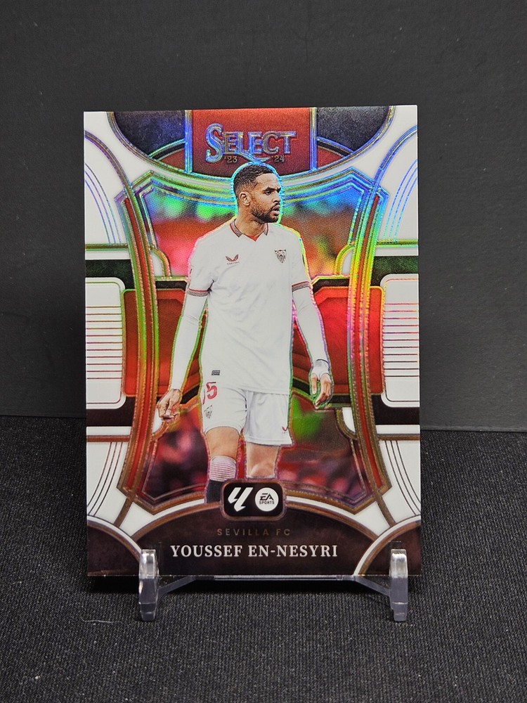 2023-24 Select La Liga Youssef En-Nesyri Mezzanine White Prizm #'d 20/20