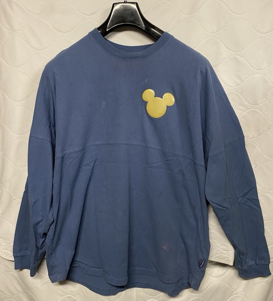 Disneyland Spirit Jersey Size XXL 2022 Iridescent Gold on Blue w/ Mickey 2XL