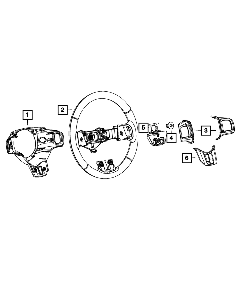 Genuine Mopar Steering Wheel 1UV60XDVAA