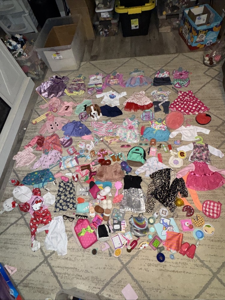 Huge 18” Doll Clothes Lot 60+ Pcs Shoes Accessories Our Generation My Life  AG